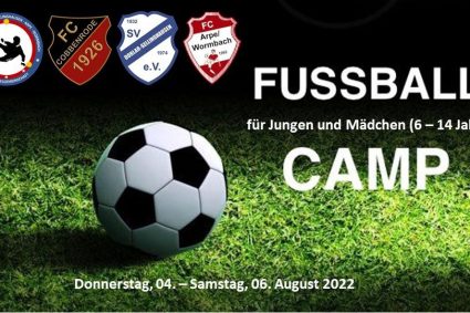 Fussballcamp Sommer 2022 – nur noch wenige Plätze verfügbar