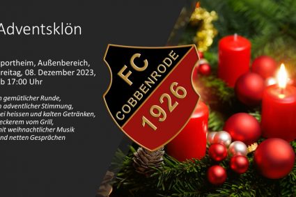 Adventsklön im FCC-Sportheim/Außenbereich Freitag, 08. Dezember 2023 ab 17:00 Uhr