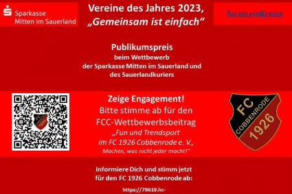Sparkasse Mitten im Sauerland und SauerlandKurier suchen die „Vereine des Jahres 2023“